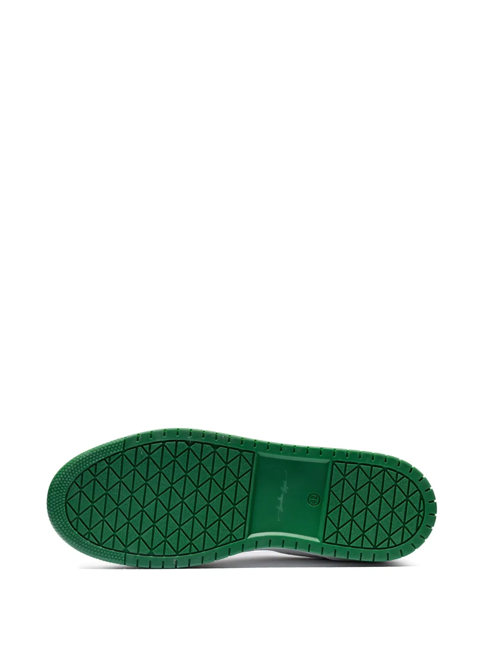 Leandro Lopes Tony arrow-detail leather sneakers White
