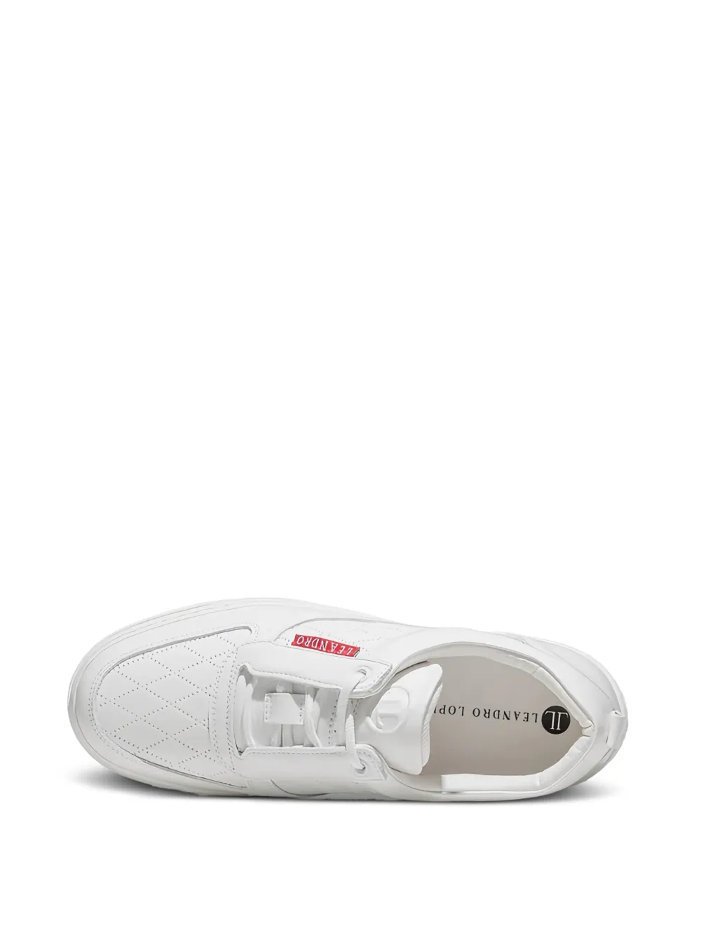 Leandro Lopes Lace-up Low-top Sneakers In White
