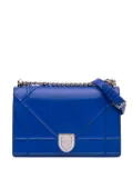 Christian Dior Pre-Owned 2016 Medium Lambskin Diorama Flap crossbody bag - Blue