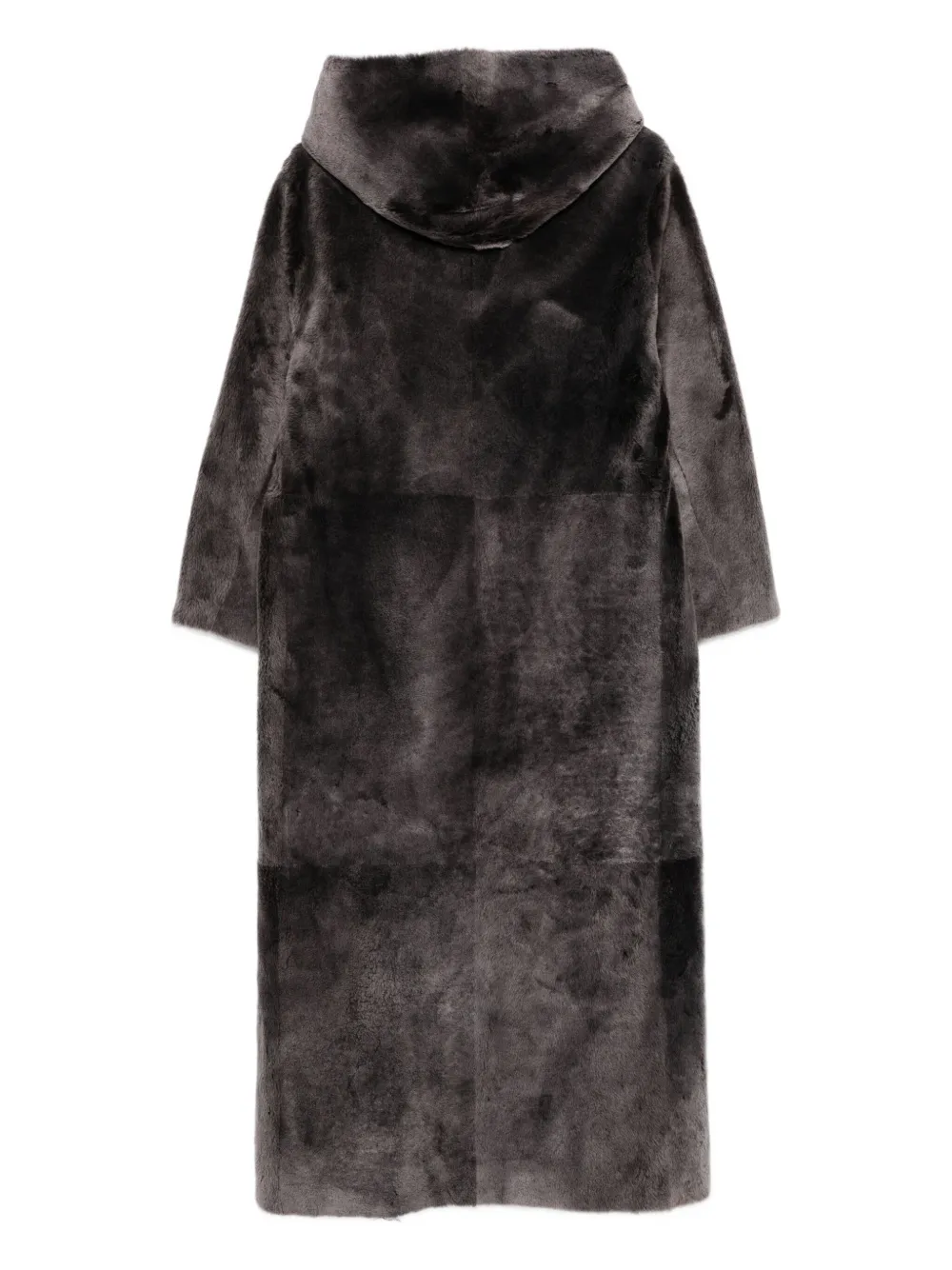 Manzoni 24 hooded shearling coat - Grijs