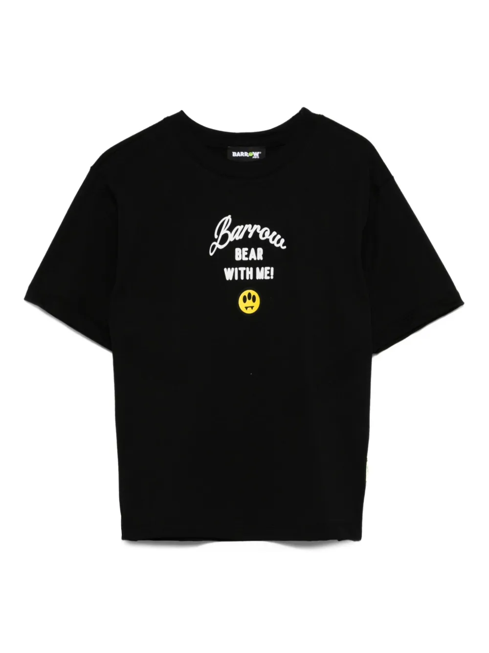 Barrow kids Katoenen T-shirt met teddybeer Zwart