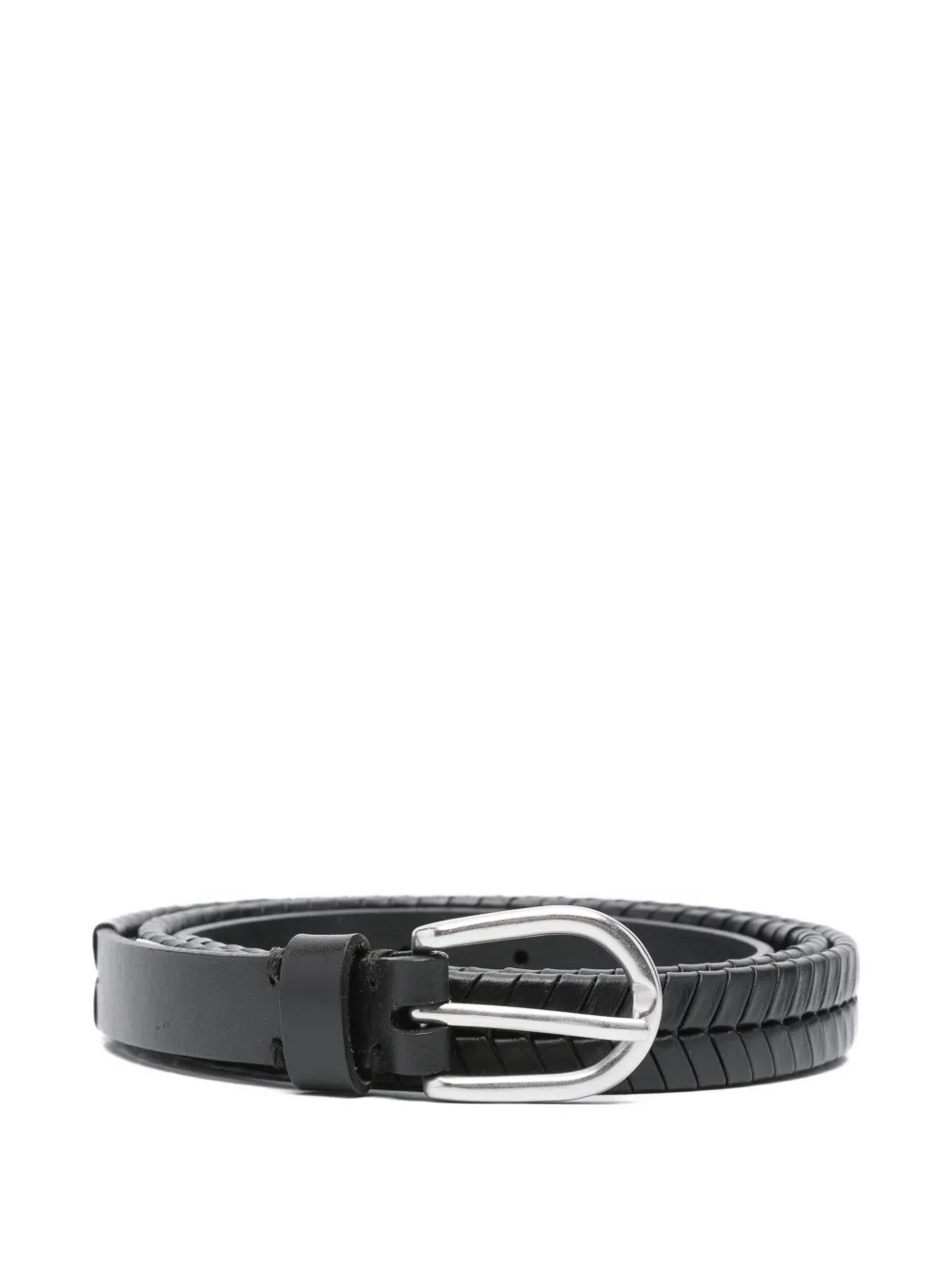 braided leather belt