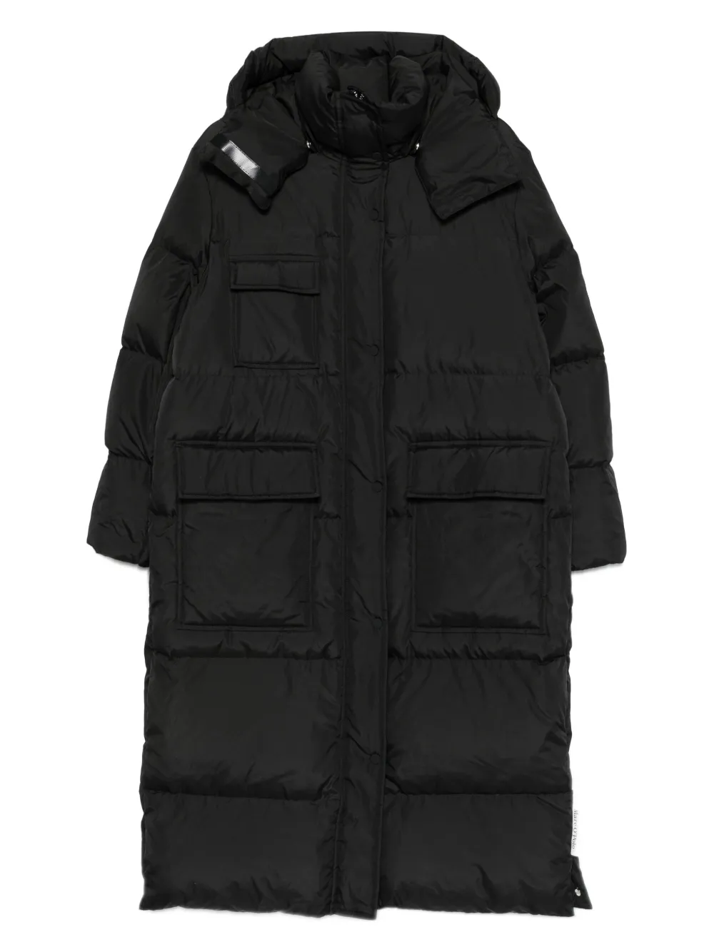 Marc O'Polo Jas met capuchon en klepzakken Zwart