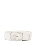 Marc O'Polo rectangular-buckle leather belt - 119 WHITE
