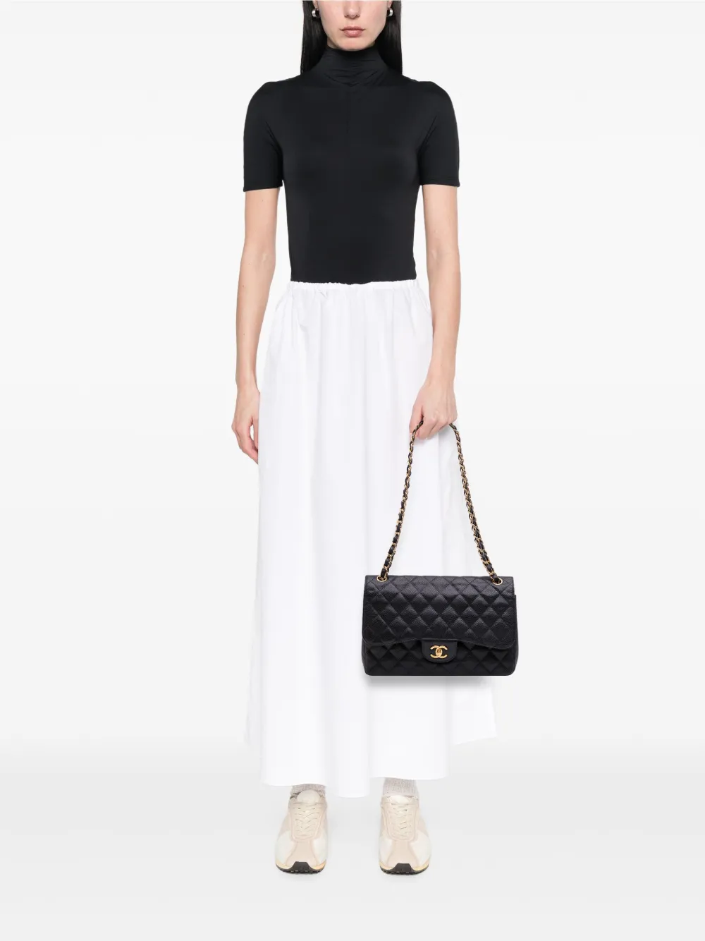CHANEL Pre-Owned 2011 Jumbo Classic Caviar Double Flap shoulder bag | Pre-Owned | Image 2