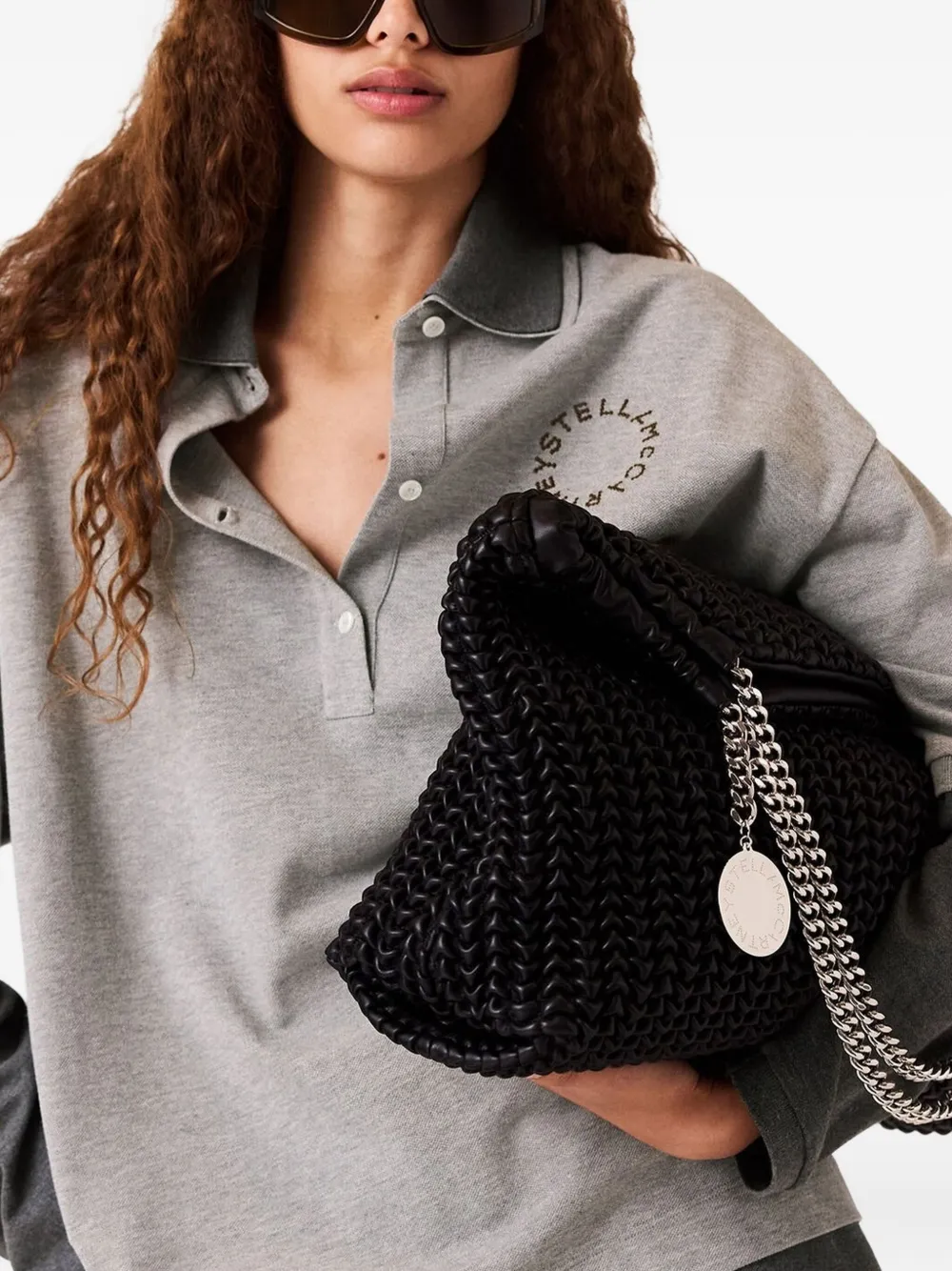 Stella McCartney Polotop met lange mouwen Grijs