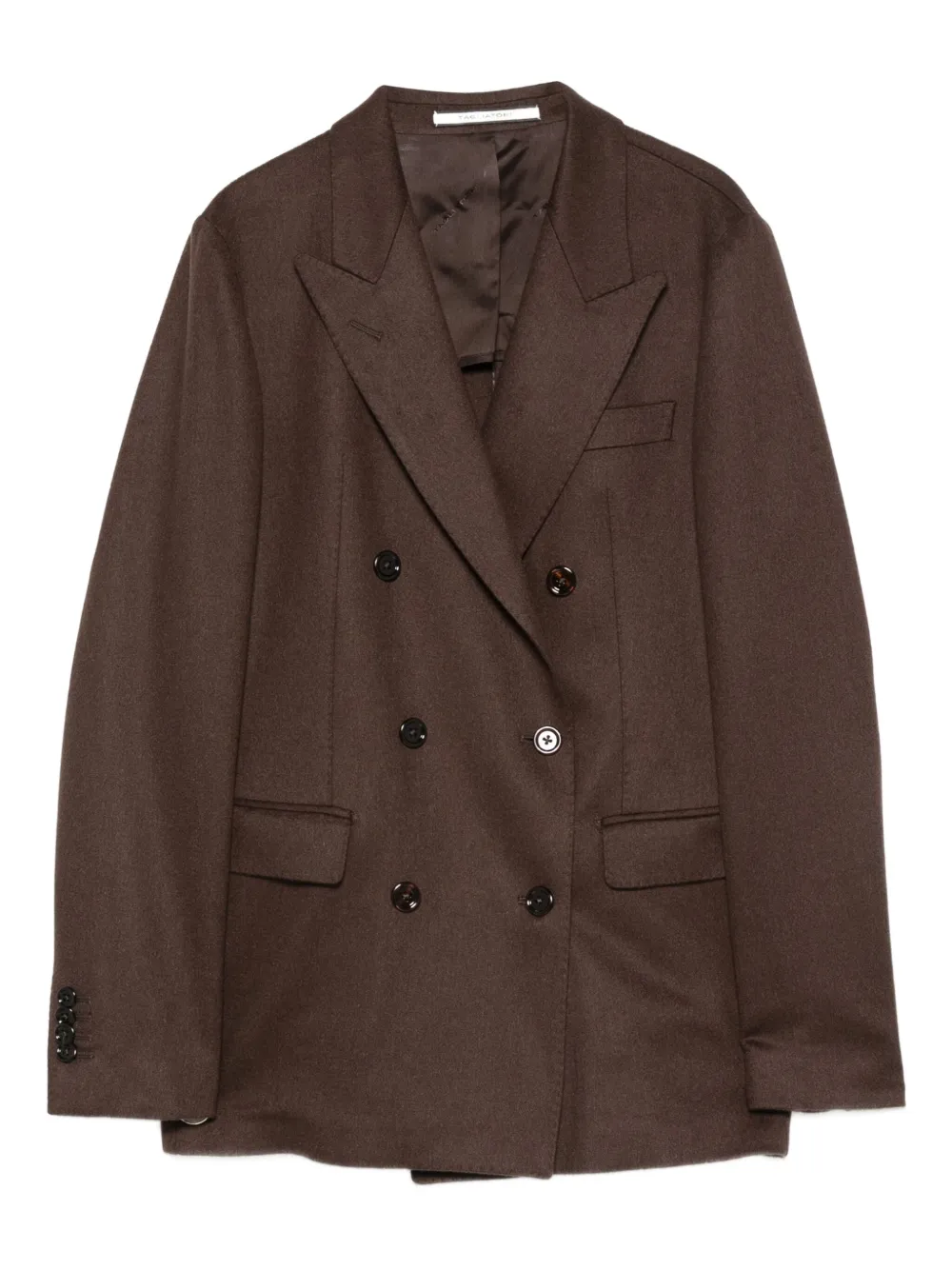 Tagliatore Blazer met dubbele rij knopen en lange mouwen Bruin
