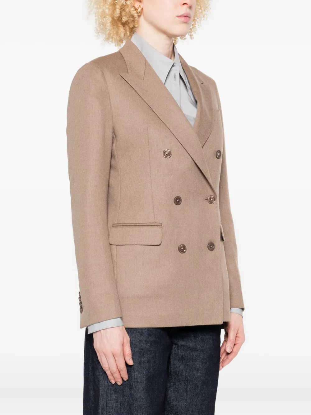 Tagliatore Blazer met dubbele rij knopen Bruin