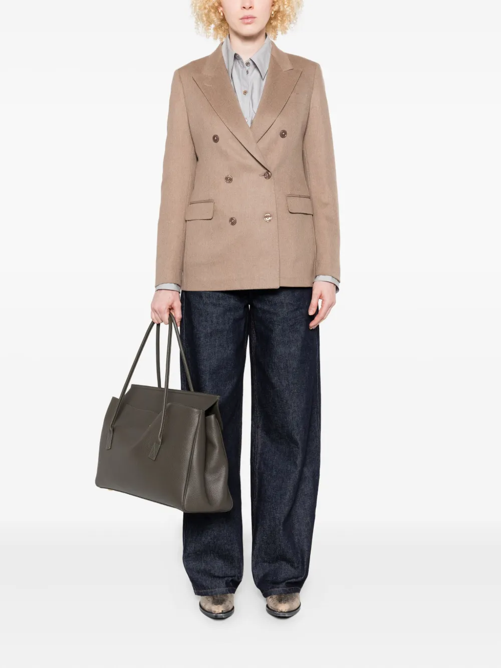 Tagliatore Blazer met dubbele rij knopen Bruin