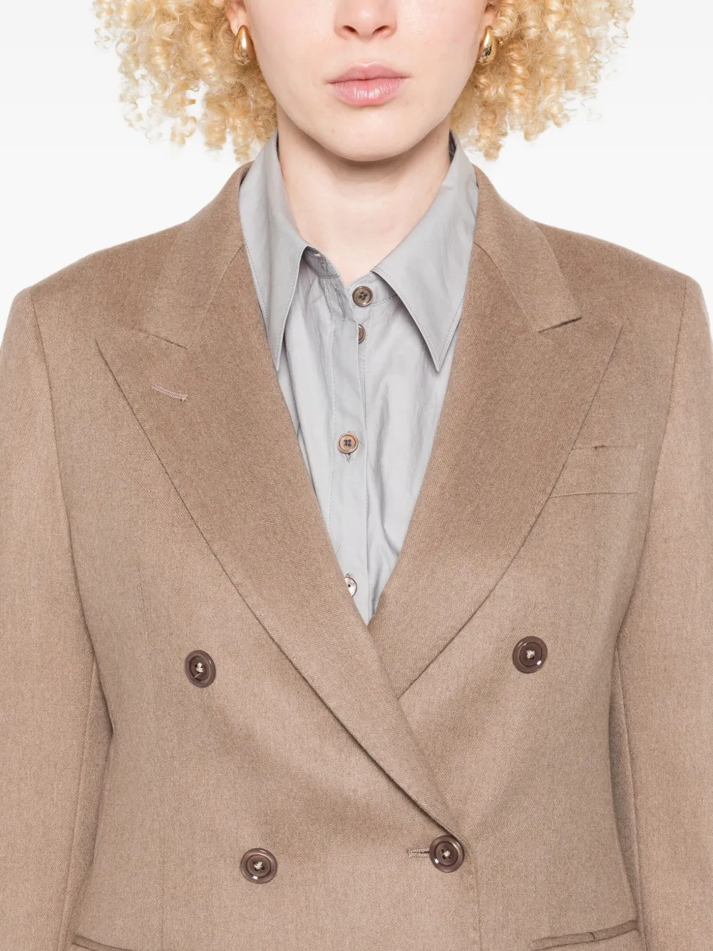 Tagliatore Blazer met dubbele rij knopen Bruin