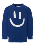 Molo smiley-face cotton sweatshirt - Blue