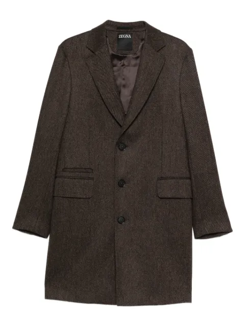 Zegna pocket buttoned coat