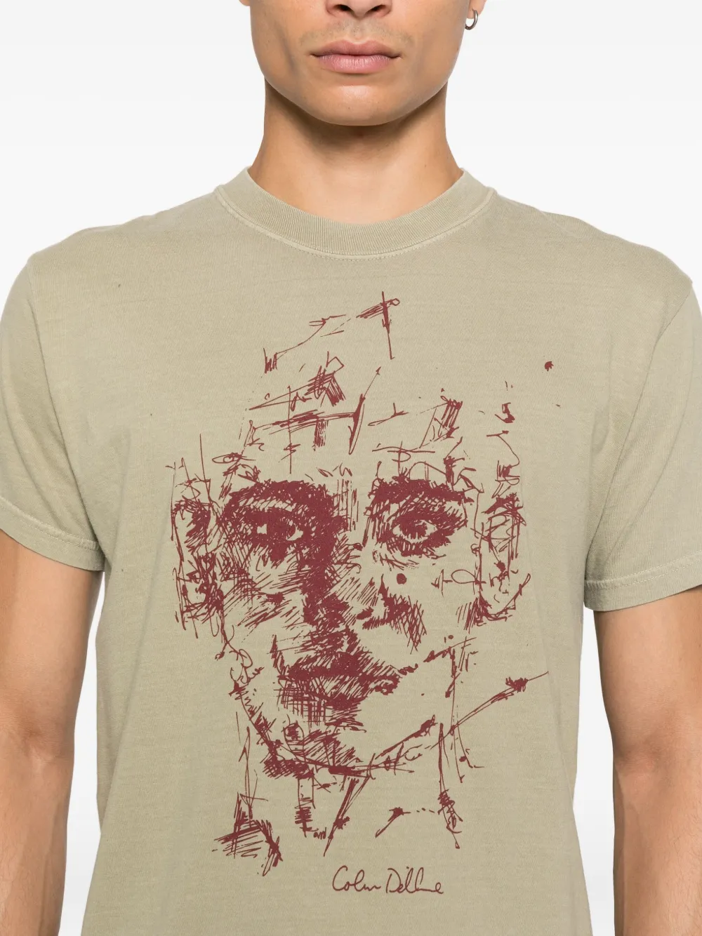 KidSuper T-shirt met gezichtsprint Groen