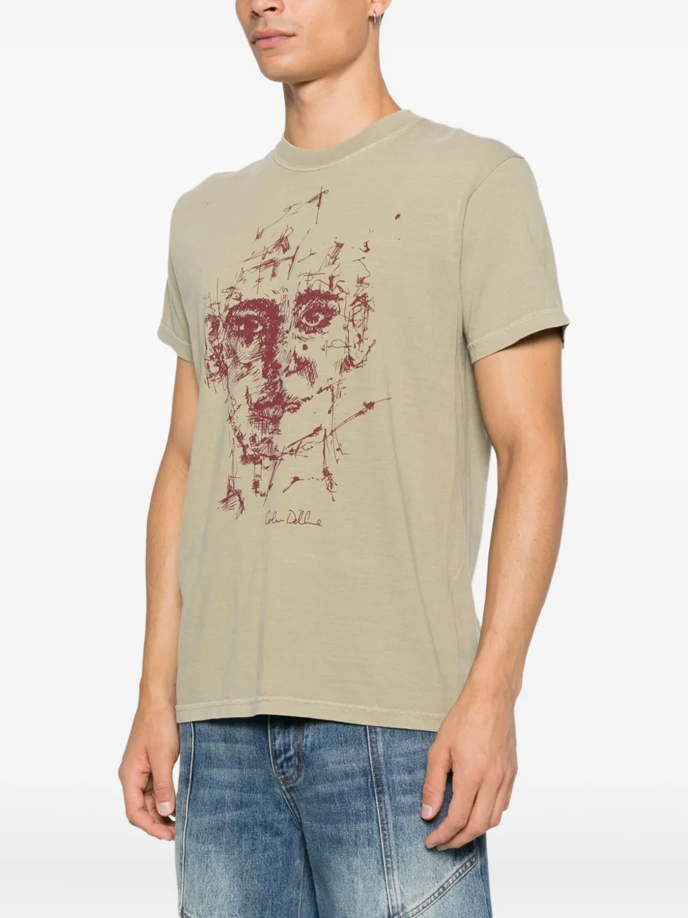 KidSuper T-shirt met gezichtsprint Groen