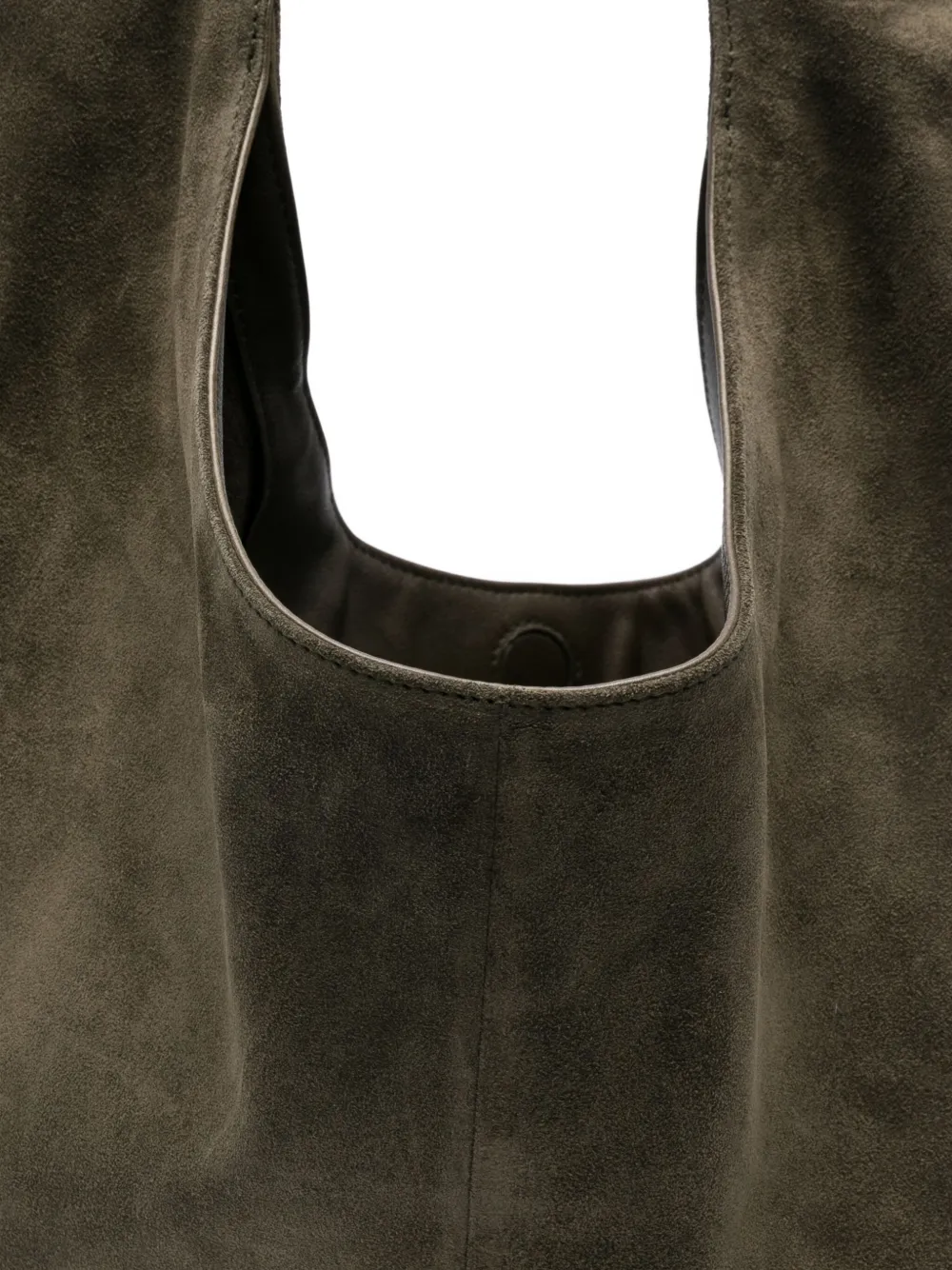 Maeden Suede Shoulder Bag In Green