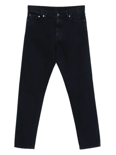 Zegna logo-patch jeans