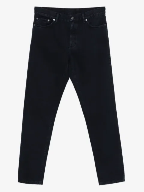 Zegna logo-patch jeans
