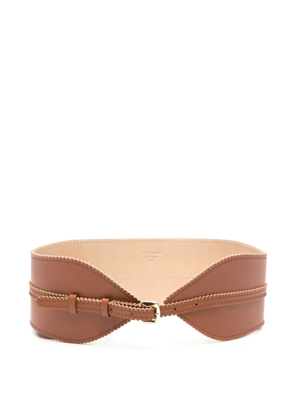 ZIMMERMANN cinturón con bordes festoneados | marrón | Image 1