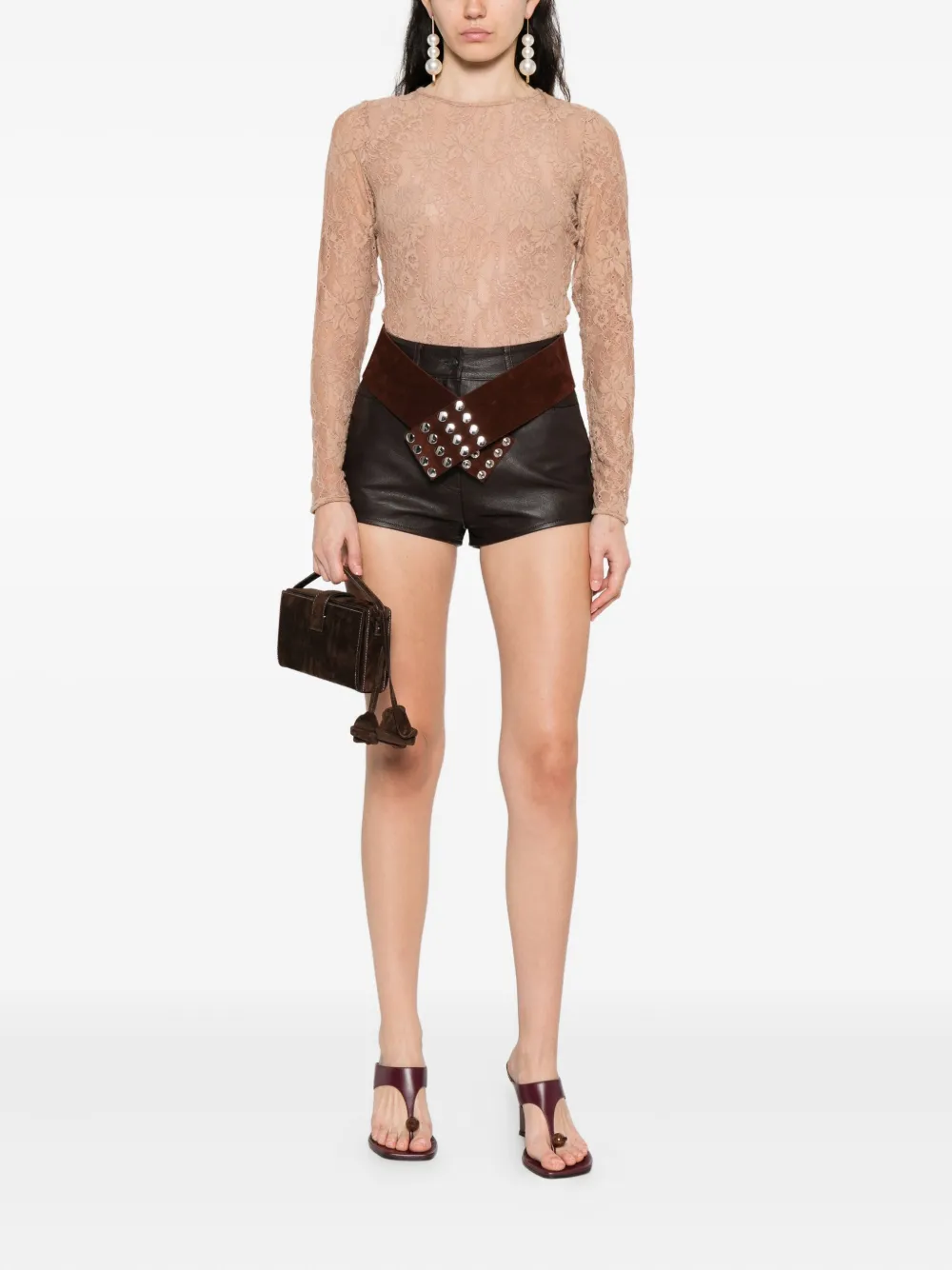ZIMMERMANN floral-lace bodysuit Beige