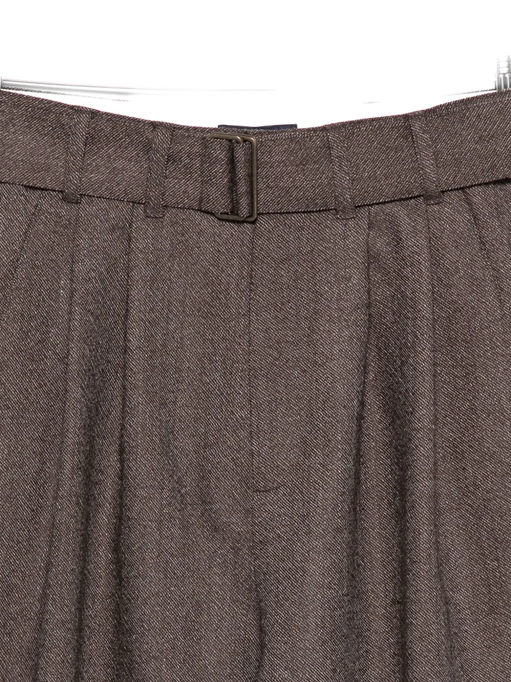Soeur Pleated Belted Trousers In Brown