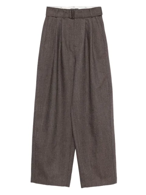 Soeur pleated belted trousers
