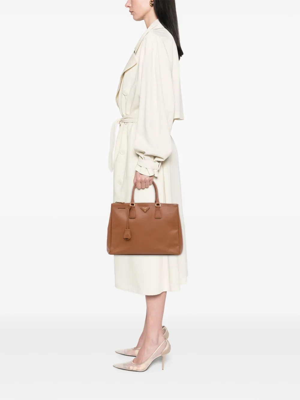 Prada Pre-Owned 2000-2025 Large Saffiano Lux Galleria Double Zip satchel | Pre-Owned | Image 2