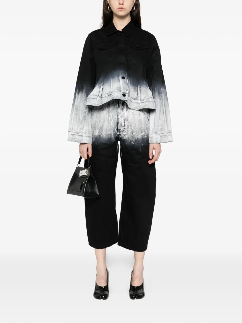 Melitta Baumeister dip-dye jeans - Zwart