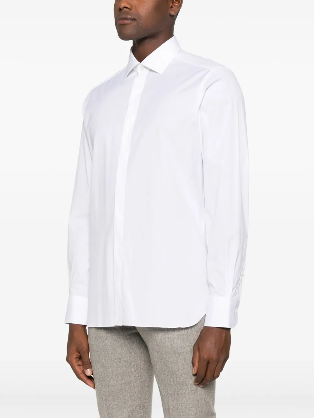 Zegna Overhemd met lange mouwen Wit