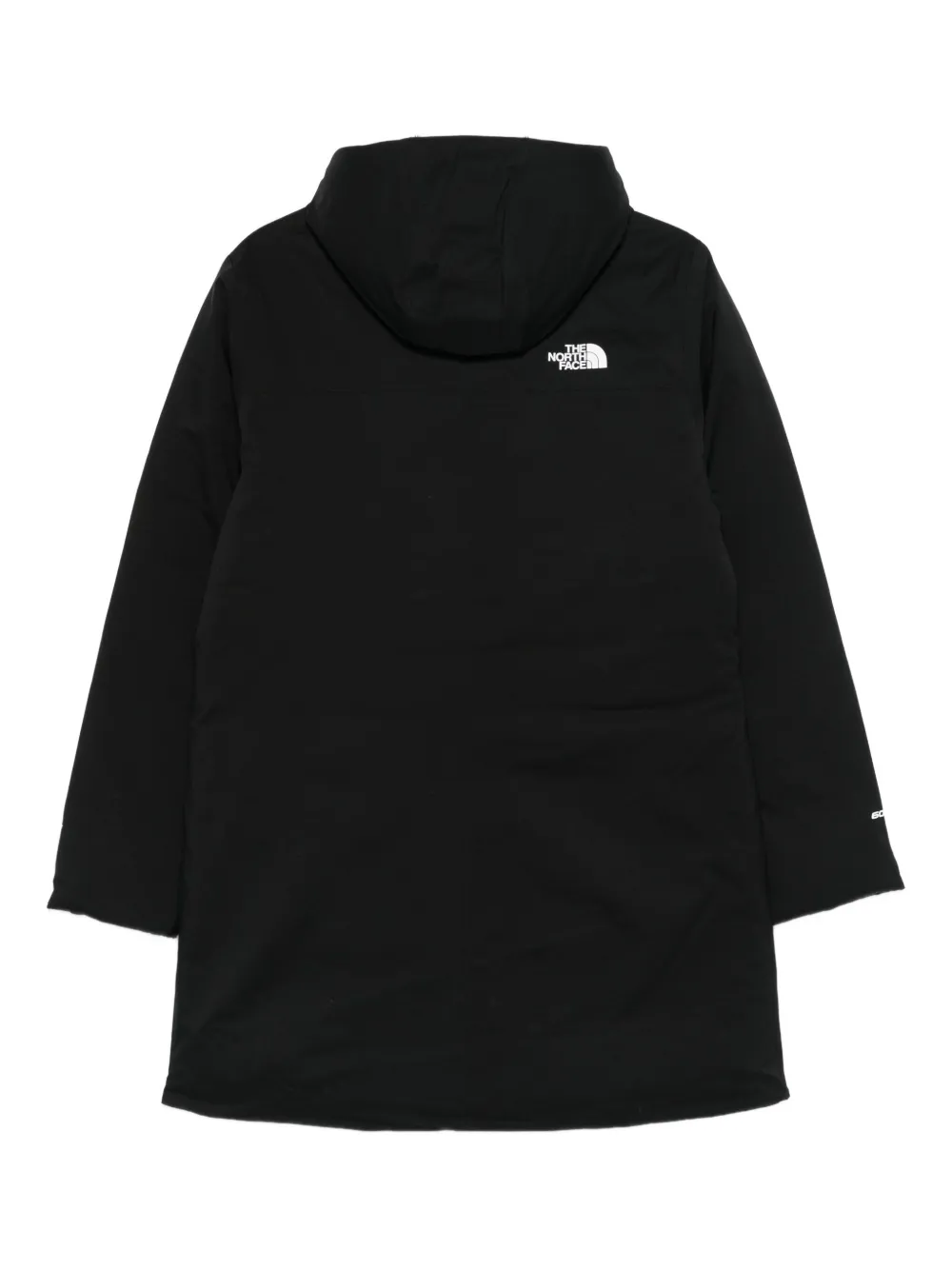 The North Face Hooded Zip Coat In Black