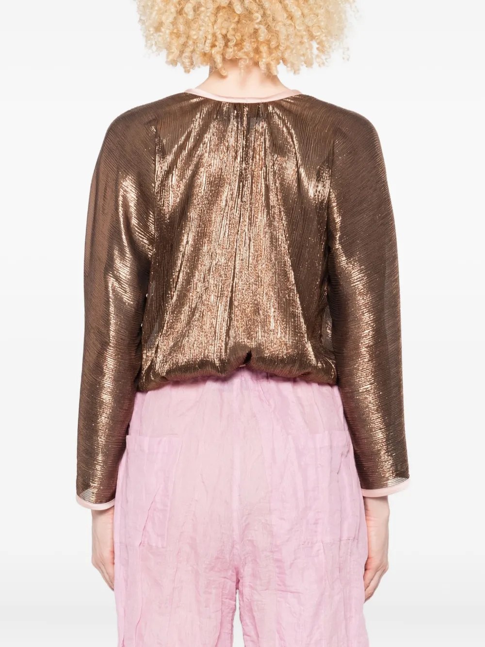 Forte Wikkeltop met afwerking Roze