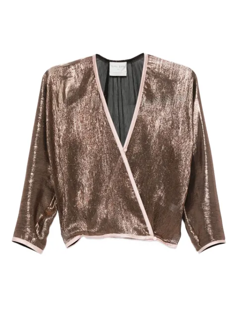 Forte Forte trimmed-detail wrap top 