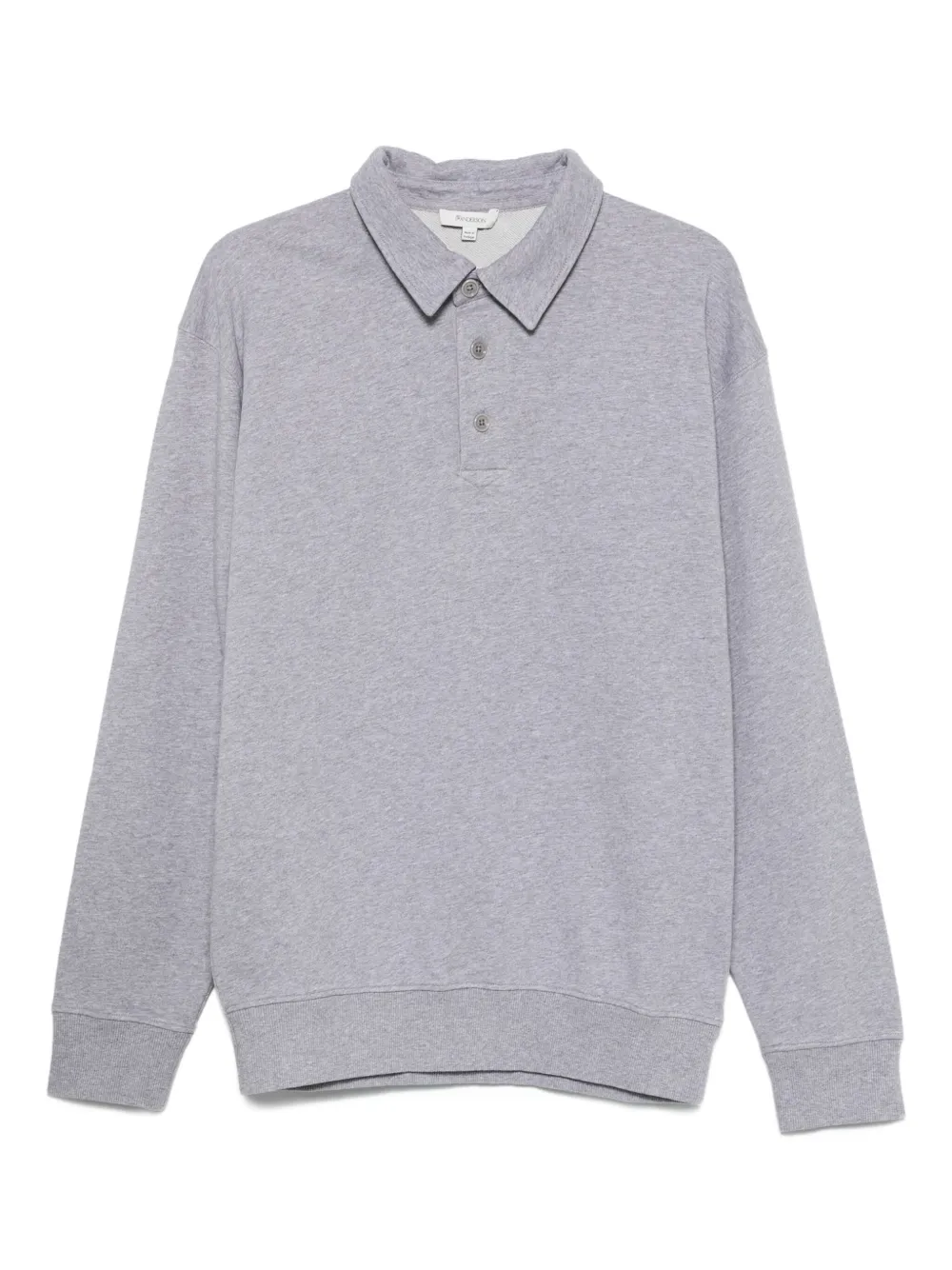 long-sleeve polo-neck top