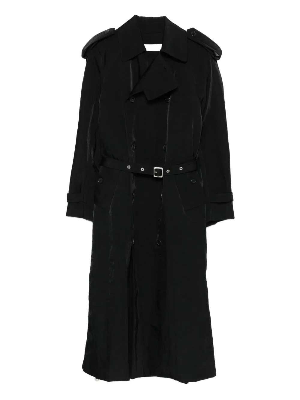 belted double-breasted coat