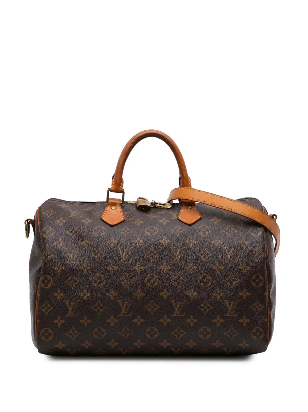 Louis Vuitton Pre-Owned 2014 モノグラム スピーディ バンドリエール 35 サッチェルバッグ - ブラウン Louis Vuitton Pre-Owned 2014 モノグラム スピーディ バンドリエール 35 サッチェルバッグ - ブラウン