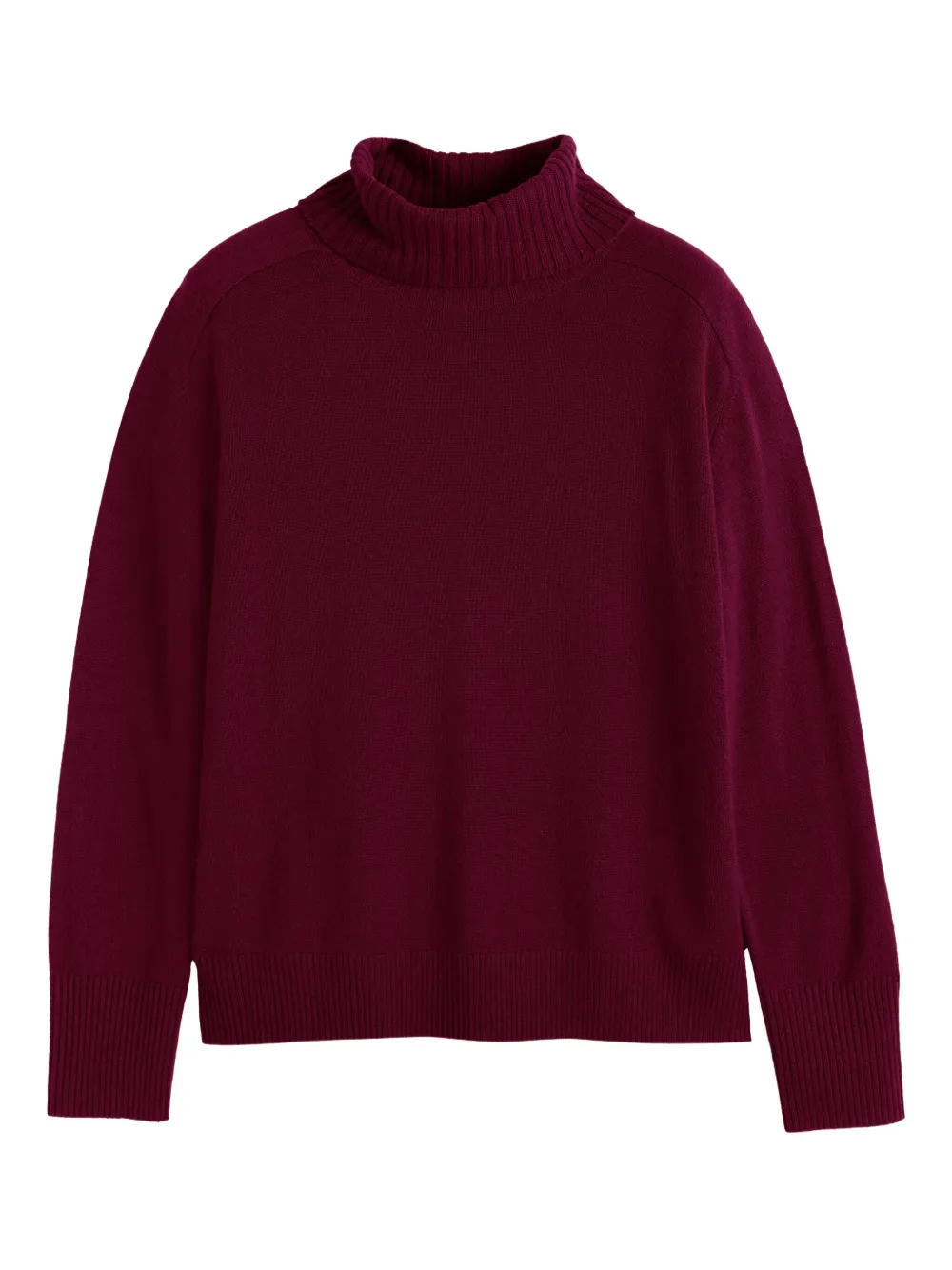 Chinti & Parker Raglan-sleeve Roll-neck Sweater In Red