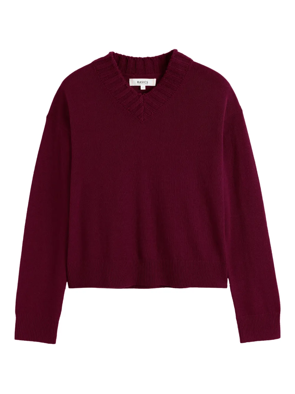 Chinti & Parker Ribbed V-neck Sweater In Pink