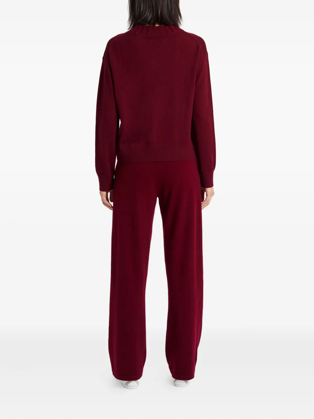 Chinti & Parker Ribbed V-neck Sweater In Pink