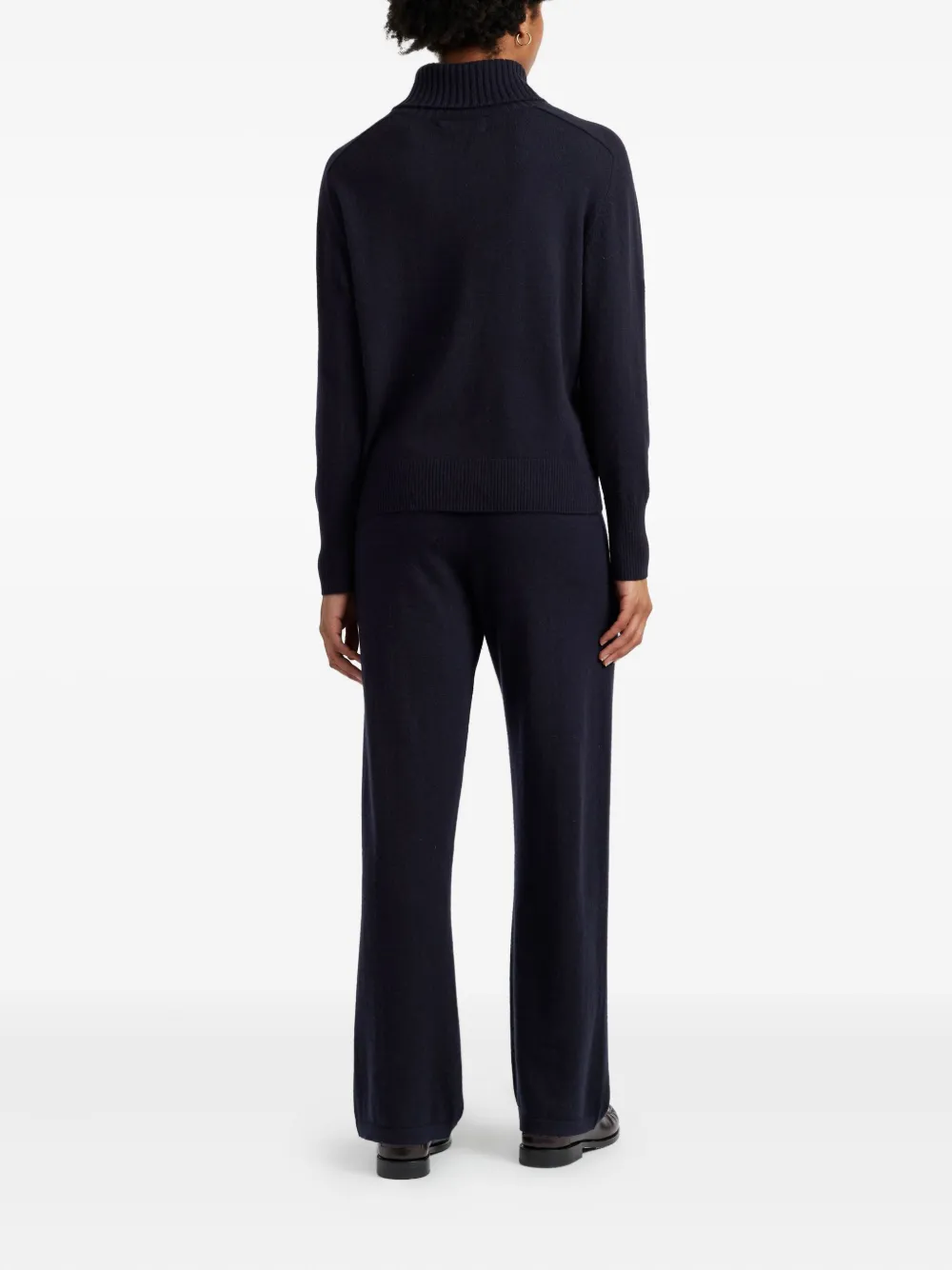 Chinti & Parker Raglan-sleeve Roll-neck Sweater In Blue