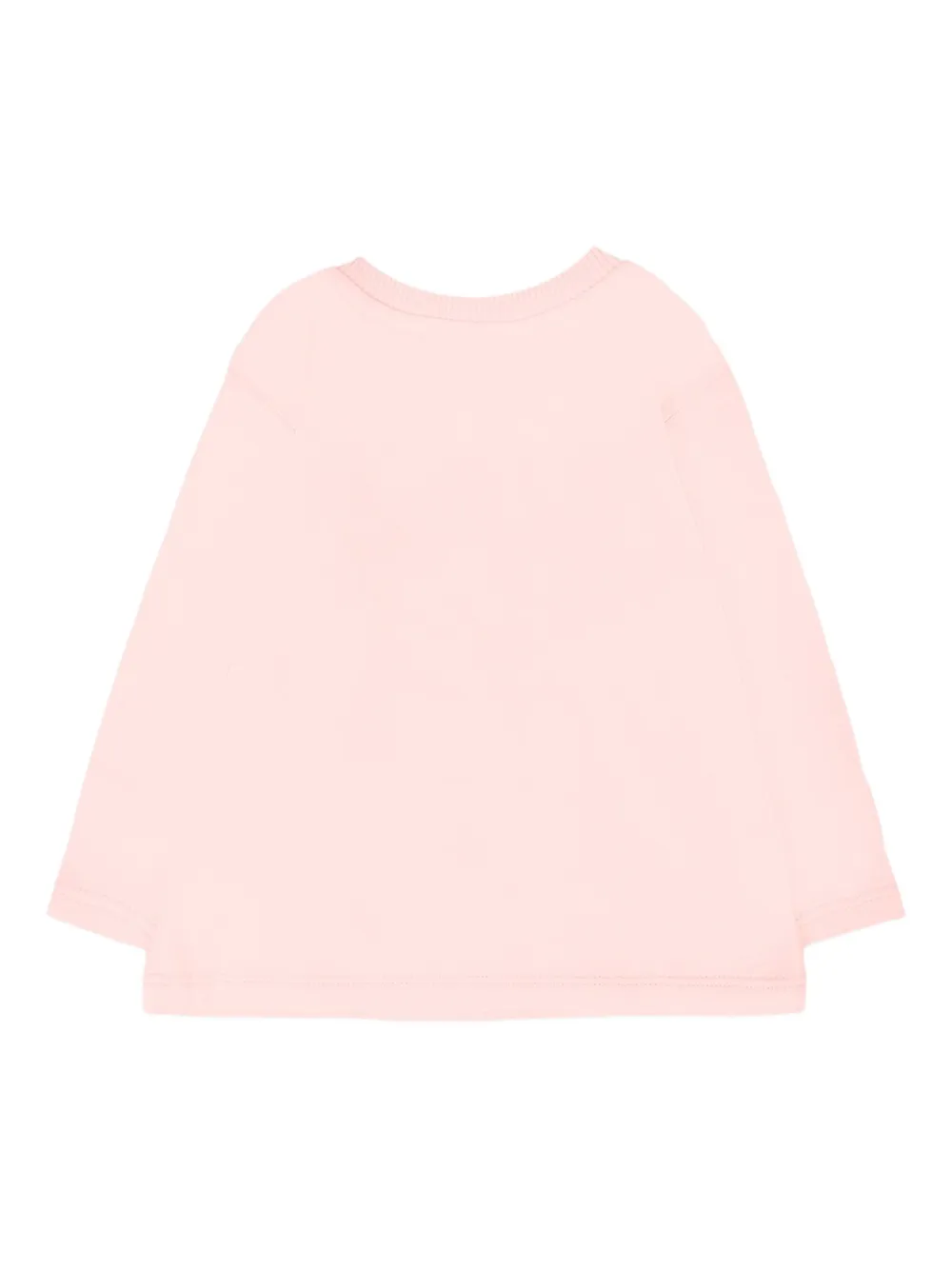 Moschino Kids T-shirt met lange mouwen en teddy-logo Roze