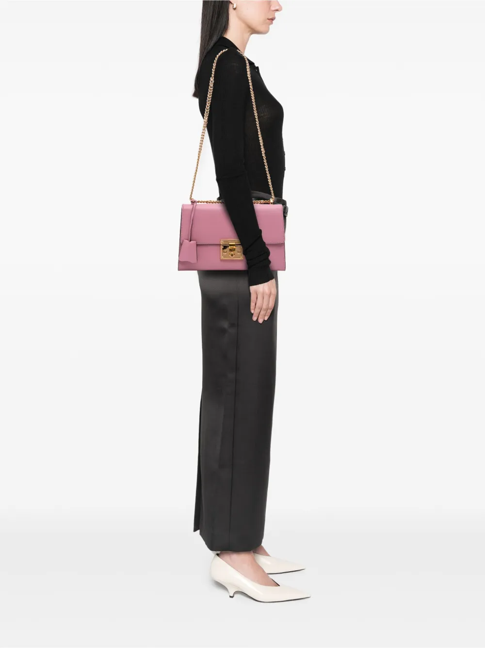 Gucci Pre-Owned 2016-2025 Medium Leather Padlock shoulder bag | Pre-Owned | Image 2