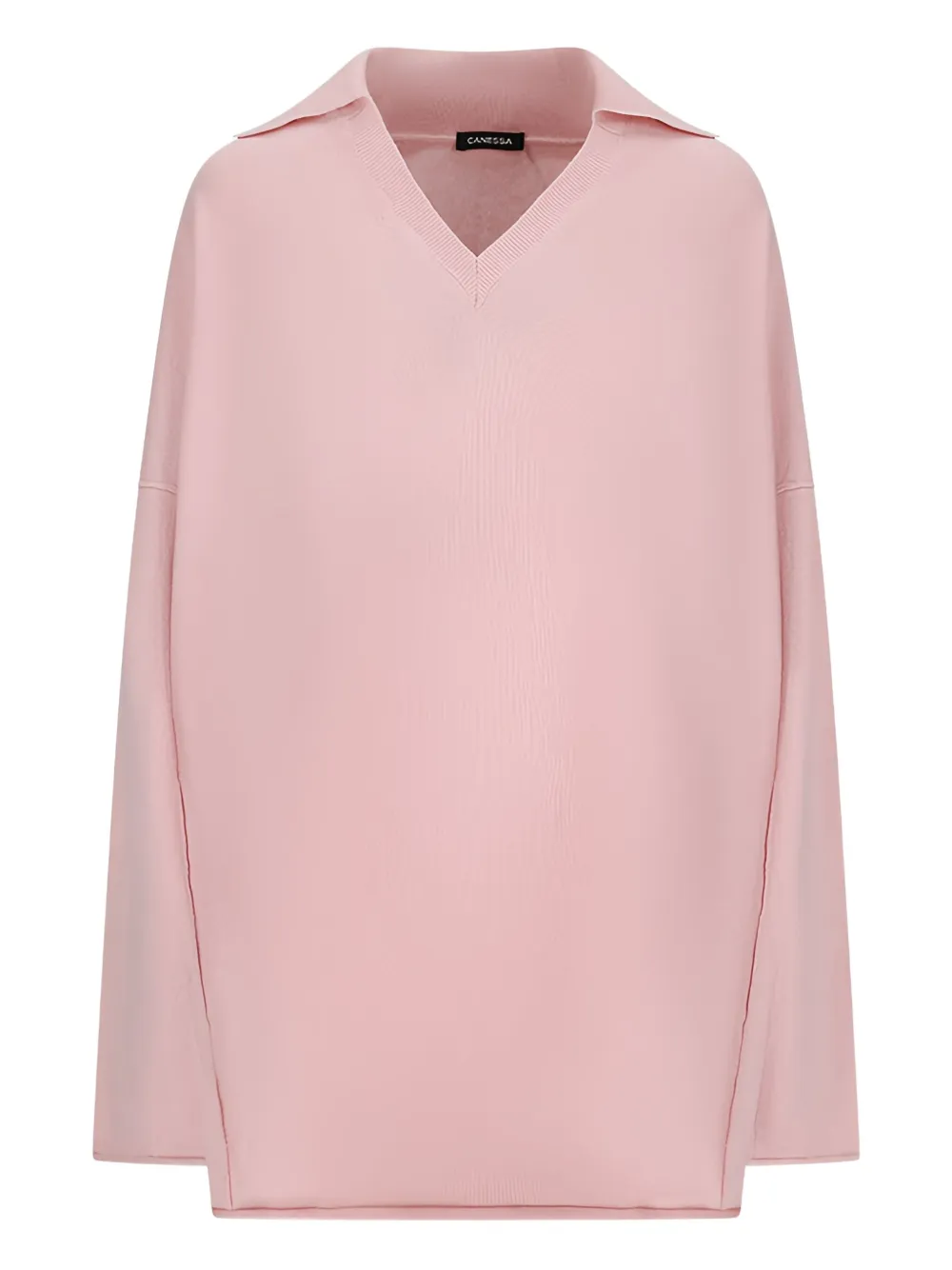 Canessa V-neck polo-neck top | Pink | Image 1