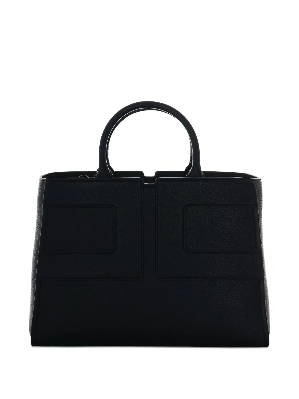 Elisabetta Franchi Structured Black Handbag With Versatile Carrying Options In Black