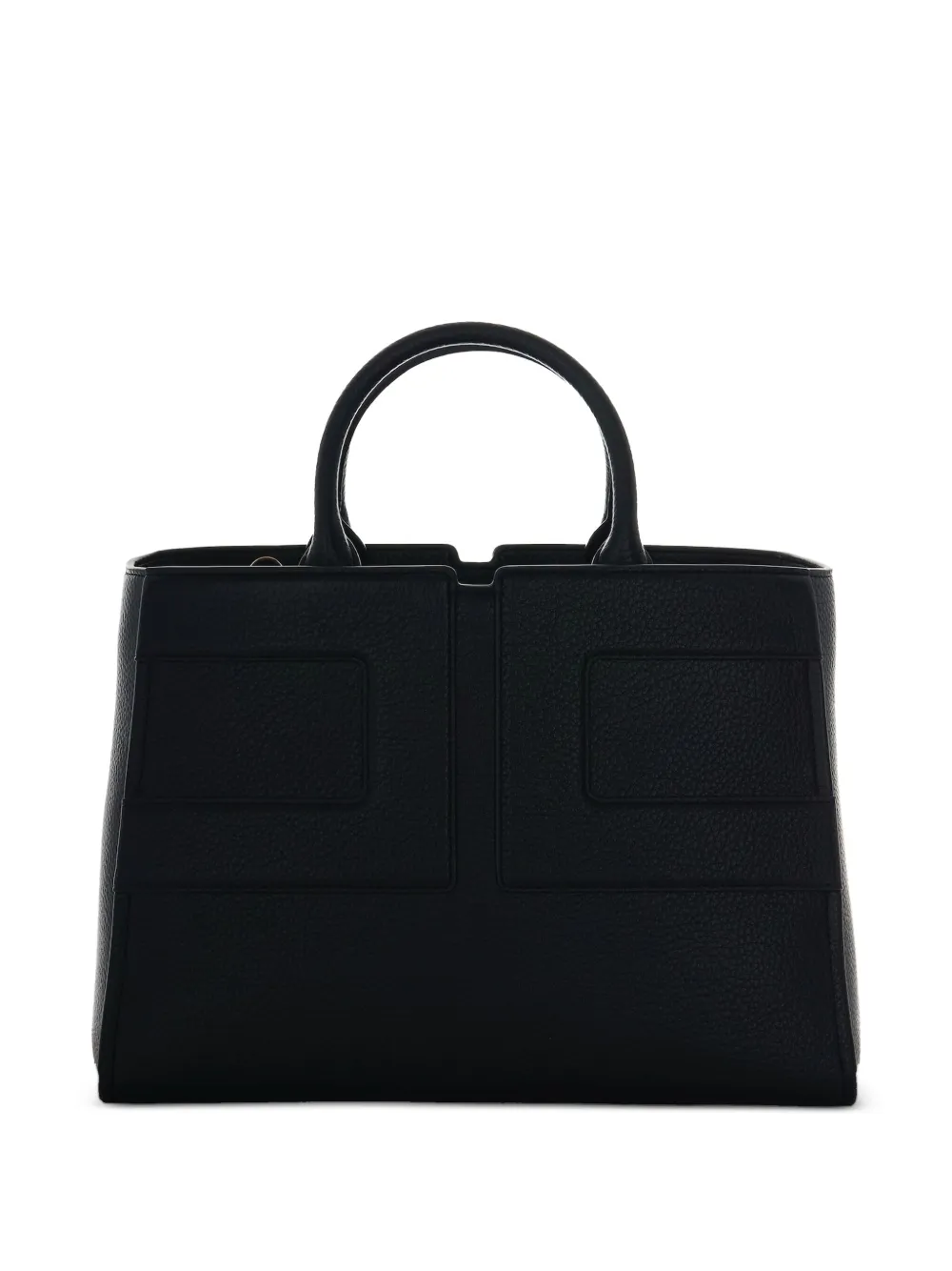 Elisabetta Franchi panelled leather tote bag - Zwart