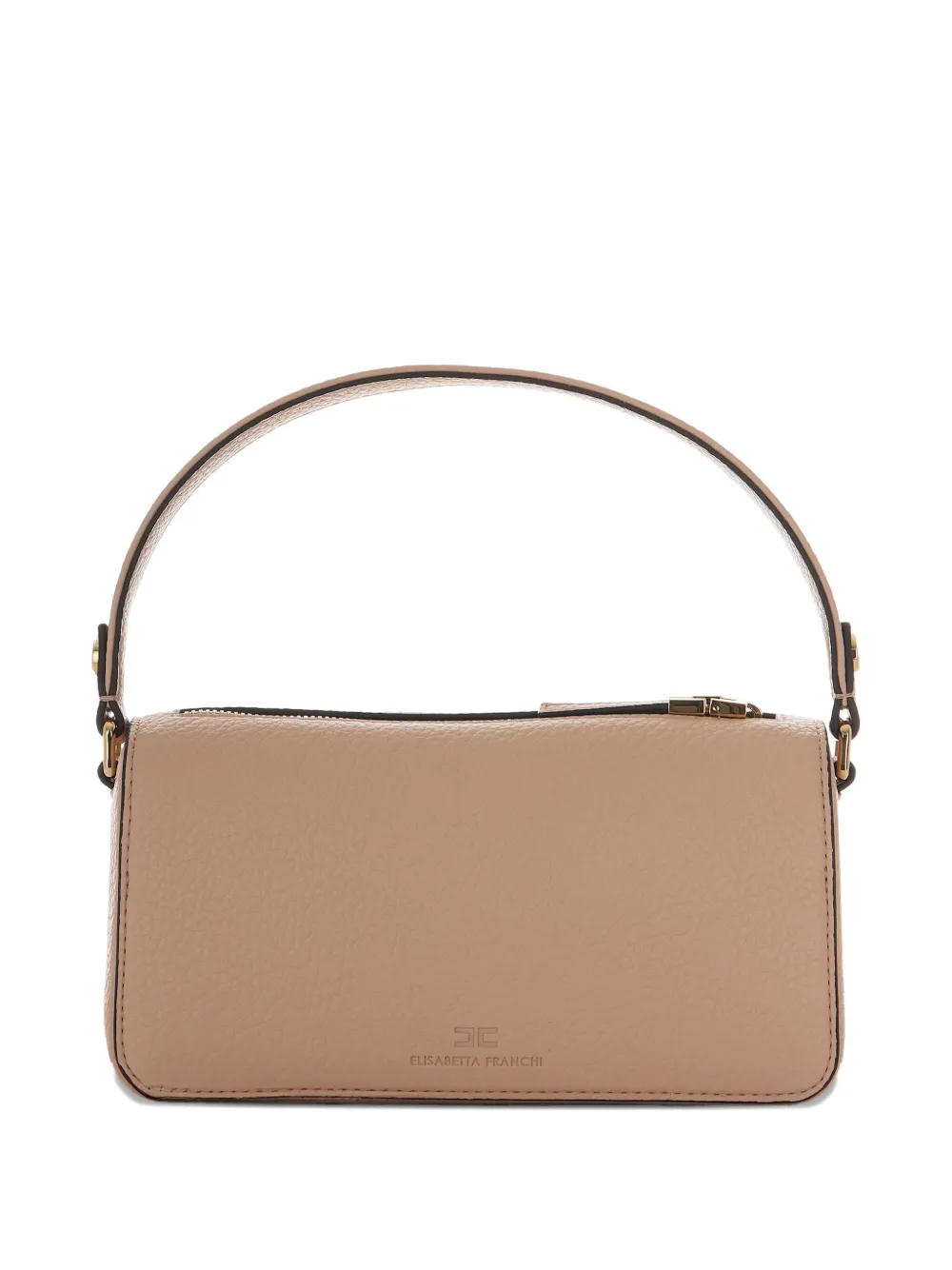 Elisabetta Franchi top-handle rectangular shoulder bag - Beige