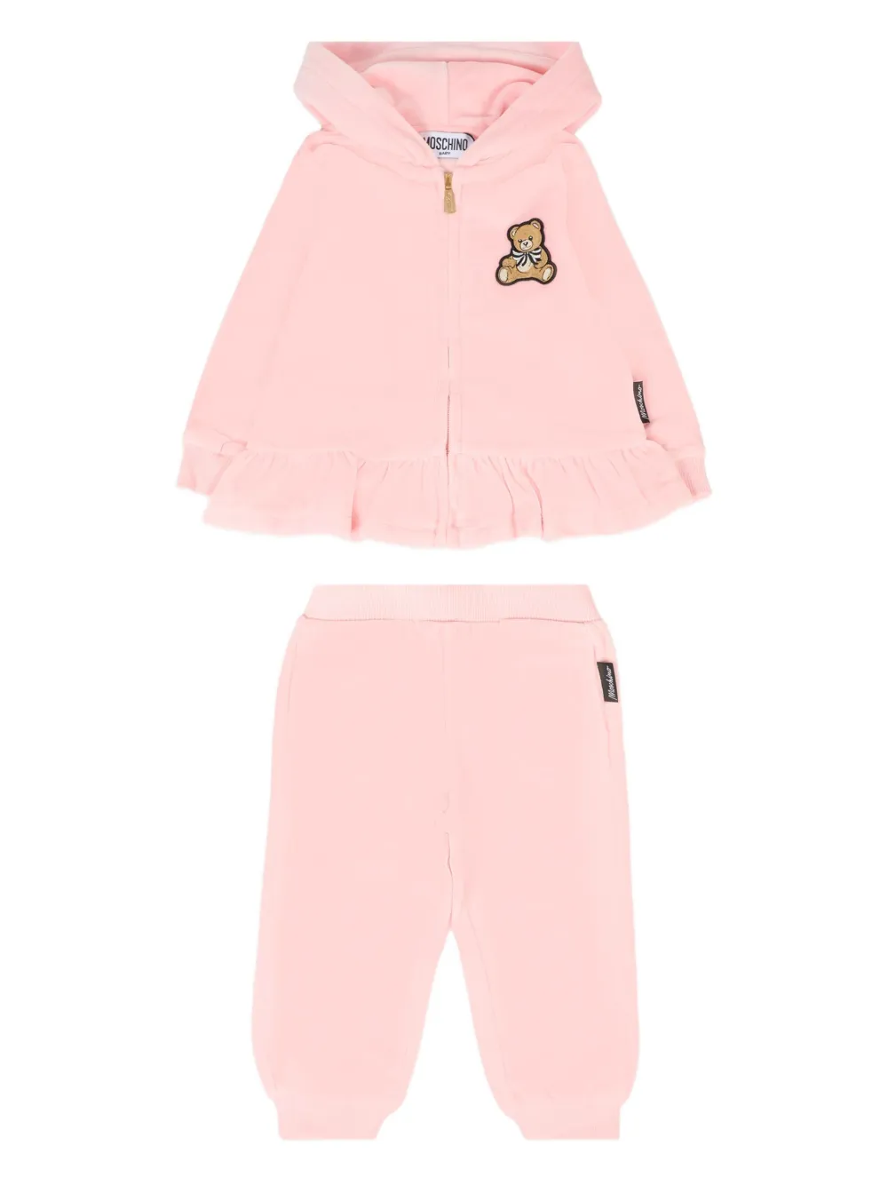 Moschino Kids teddy bear-motif tracksuit Roze