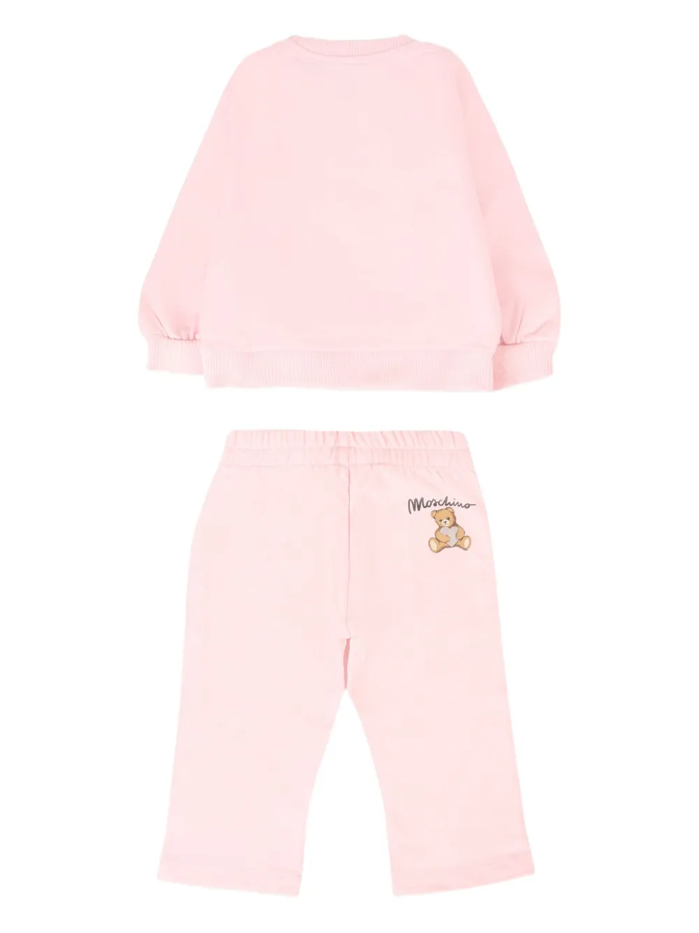 Moschino Kids Trainingspak met teddybeerprint Roze
