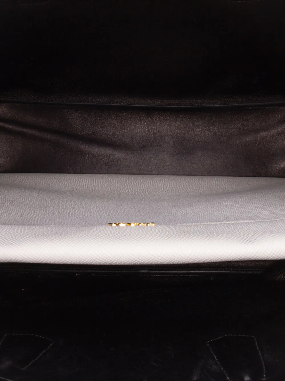 Pre-owned Prada 2013-2025 Large Saffiano Cuir Double Satchel In White