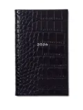 Smythson crocodile-effect 2026 weekly diary - Blue