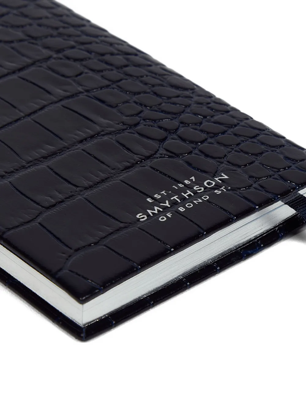 Smythson Crocodile-effect 2026 Weekly Diary In Blue