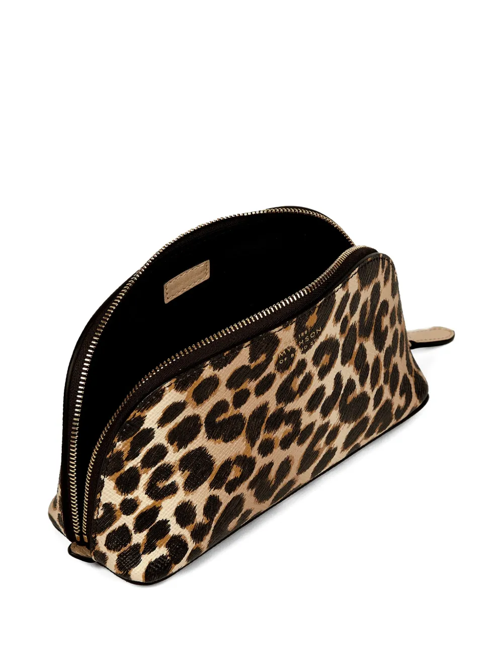  Smythson Leopard-print Make Up Bag - Neutrals 